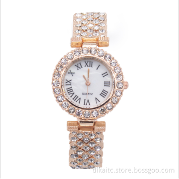 Fashion Set Women Watches Luxury Rhinestone Ladies Quartz Wrist Watch Bracelet Set